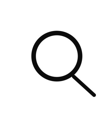 Arama ve keşif için büyütme cam simgesi