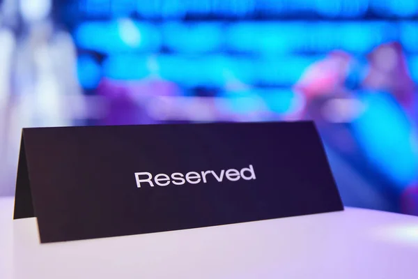 stock image Reserved table in night club