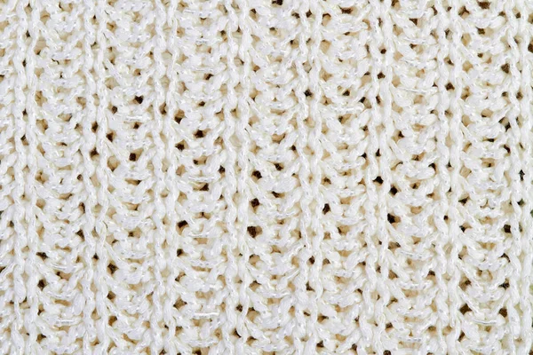 Fundo Tecido Malha Branca Textura — Fotografia de Stock