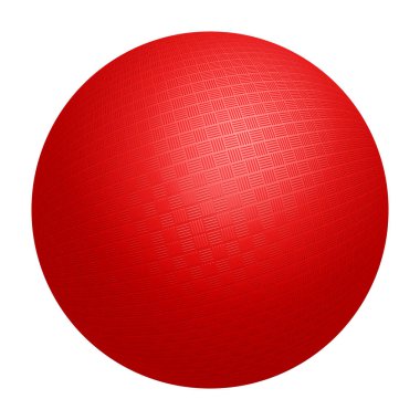 kickball kırmızı topu izole edildi 