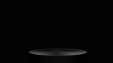 Dairesel ürün ekran standının 3B görüntüsü