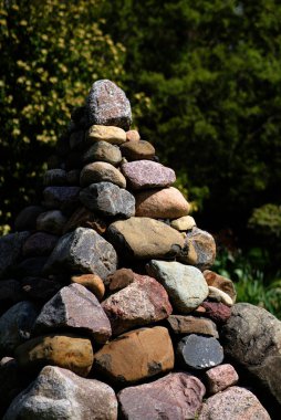 Olbrich Gardens Kaya yığını. Yüksek kalite fotoğraf