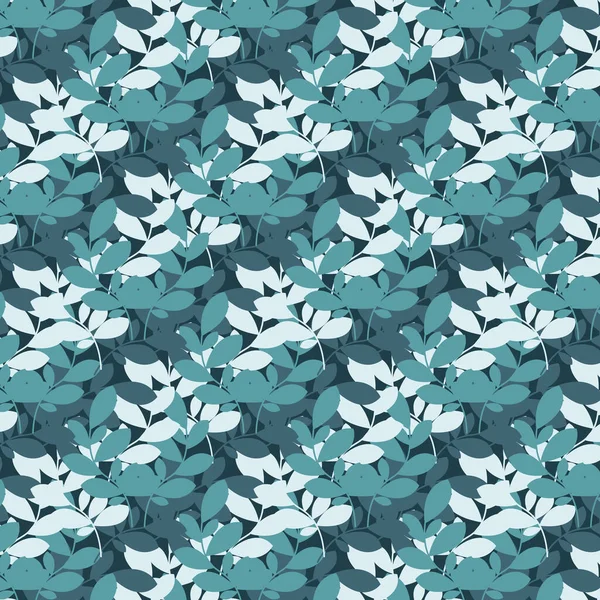 Seamless Pattern Green Leaves Vector Illustration Design Wallpaper Fashion Textile — Stock Vector