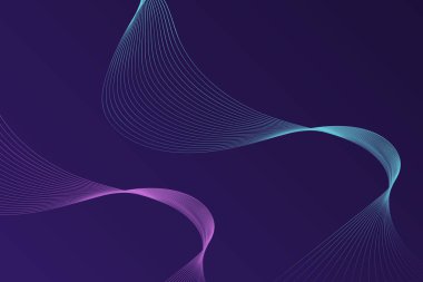 Üzerinde dalgalı çizgiler olan canlı mor bir arkaplan içeren bir resim.