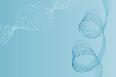 Beyaz ve mavi dalgalı dizaynlı mavi arkaplan