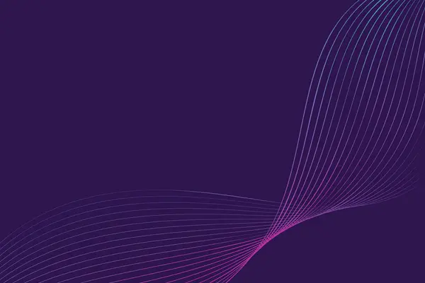 Fond Abstrait Violet Est Rempli Lignes Dynamiques Dans Différentes Nuances — Image vectorielle