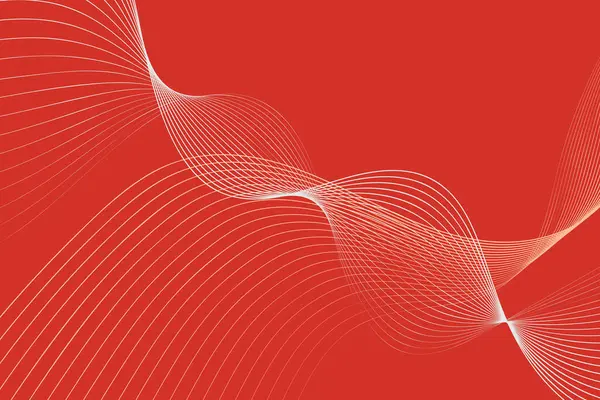 Fond Rouge Avec Motif Lignes Blanches Crée Contraste Visuel Captivant — Image vectorielle
