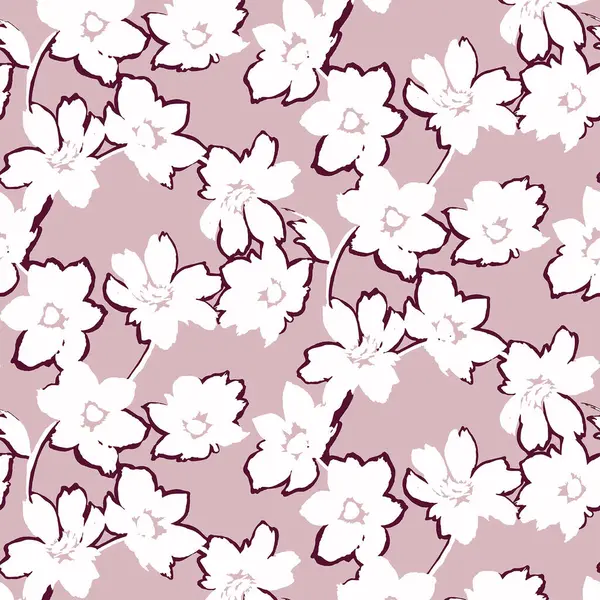 Güzel çiçeksiz desenli arkaplan