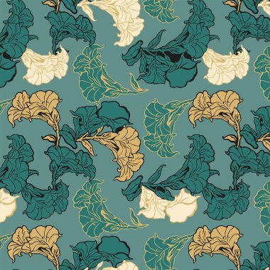 Zarif, nazik, modaya uygun çiçek deseni..