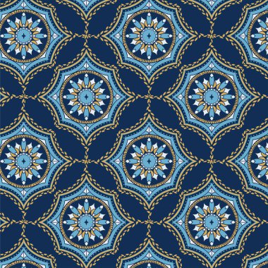 Etnik klasik kumaş desen tasarımı.