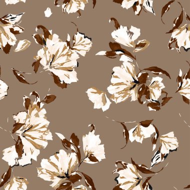 Soyut suluboya çiçek desenli arkaplan.