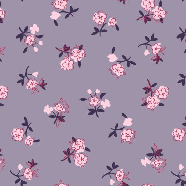 Küçük çiçekli basit şirin yaz şablonu.