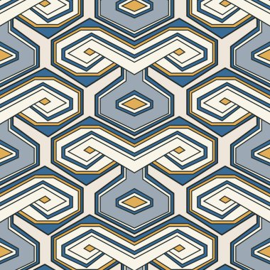 Çağdaş altıgen bal peteği geometrik dikişsiz desen arkaplanı.