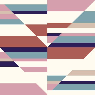 Geometrik soyut ızgara tabanlı dikişsiz yüzey deseni tasarımı.