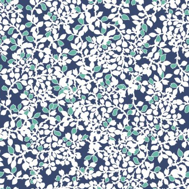 Bahar yapraklarını sarmak pürüzsüz bir desen oluşturur.