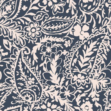 Kusursuz desenli desenli desenli desenler ve dekoratif çiçek dalları..