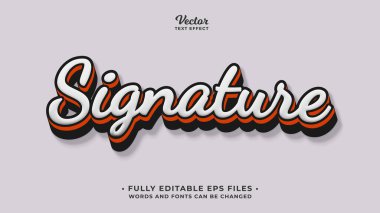 imza metin efekti düzenlenebilir eps cc