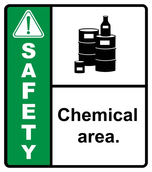 stock vector Chemical storage room.chemical storage area. Safety sign