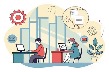 İş adamları ve ekip çalışması