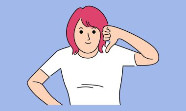 Kadın büyük hayal kırıklıklarını görmezden geliyor.