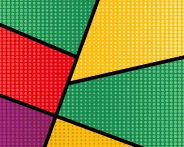 Pop sanat çizgi romanı geçmişi. Poster, afiş, broşür, reklam ve pazarlama için kullan