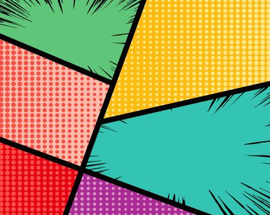 Pop sanat çizgi romanı geçmişi. Poster, afiş, broşür, reklam ve pazarlama için kullan