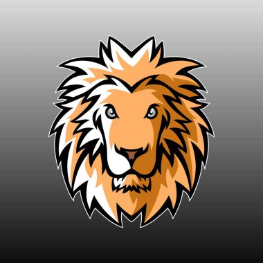Aslan Esport logosu maskot tasarımı