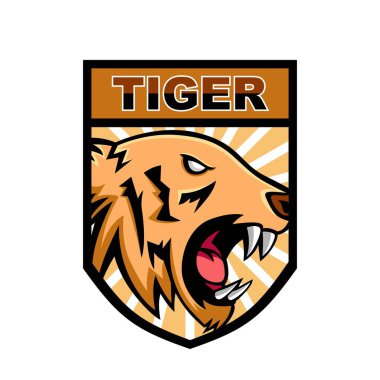 Kaplan maskotu spor logosu tasarımı