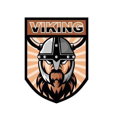 Viking maskot spor logosu tasarımı
