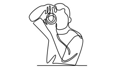 Sürekli fotoğraf çeken bir sürü fotoğrafçı.