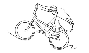 Bisikletle serbest stil numarası yapmaya devam et.