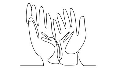 Müslümanların el dua sırasına devam edin.