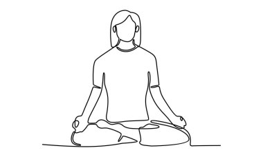 Sürekli bacak bacak üstüne atmış meditasyon yapan bir kadın.