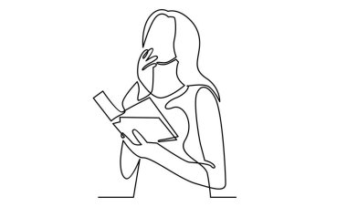 Devamlı kitap okuyan kadınlar.