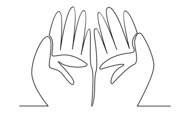 Müslümanların el dua sırasına devam edin.