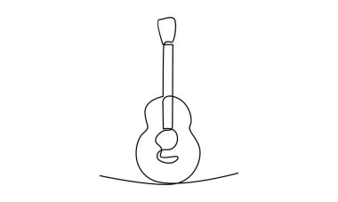 Gitar vektör çizimi çizimine devam et