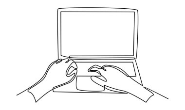 Dizüstü bilgisayarla elle çalışmaya devam et