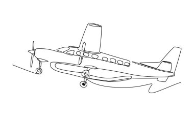 Uçağın sürekli çizgisi.