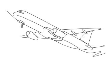 Uçağın sürekli çizgisi.