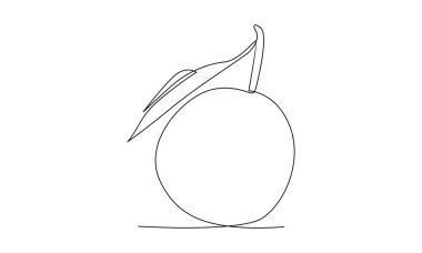 Devamlı turuncu çizgi. Vektör illüstrasyonu