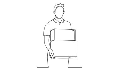 Kurye sırasına devam edin. Kutuyu teslim için bekletin.