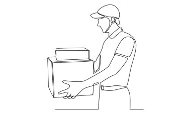 Kurye sırasına devam edin. Kutuyu teslim için bekletin.