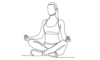 Sürekli bacak bacak üstüne atmış meditasyon yapan bir kadın.