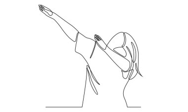 Devamlı kadın çizgisi Dab dansı