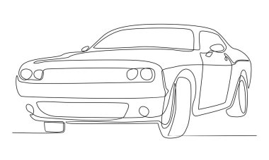 Sürekli lüks, zarif bir araba.