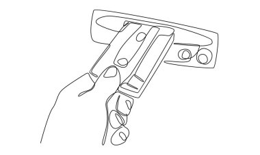 Sürekli el ele tutuşma sanatı kaset şeridi.