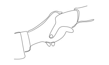 İki iş adamının sürekli el sıkışma sanatı. 