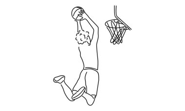 Basketbol oyuncusunun satır sanatı
