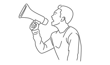 İnsanın megafonla bağırma sanatı