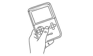 Klasik oyun konsolunun satır sanatı